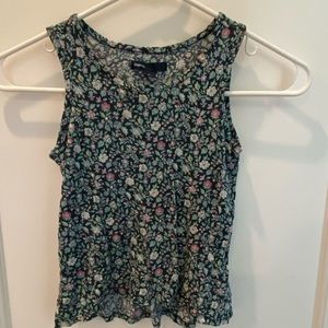Cute girls flower tank